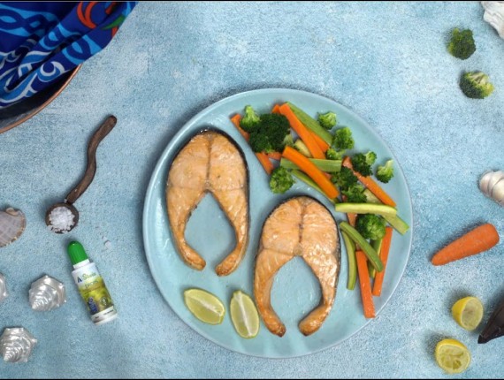 Salmon dish recipe - Stevia Castello